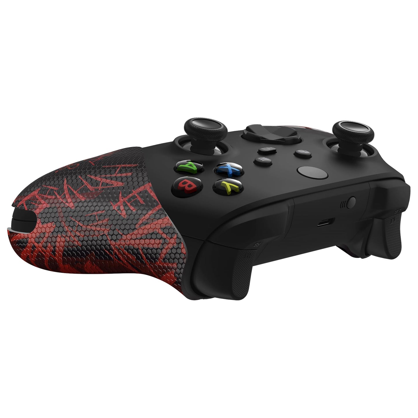 eXtremeRate PlayVital Anti-Skid Sweat-Absorbent Controller Grip for Xbox Core Wireless Controller, Professional Textured Soft Rubber Pads Handle Grips for Xbox Series X/S Controller - Clown Hahaha