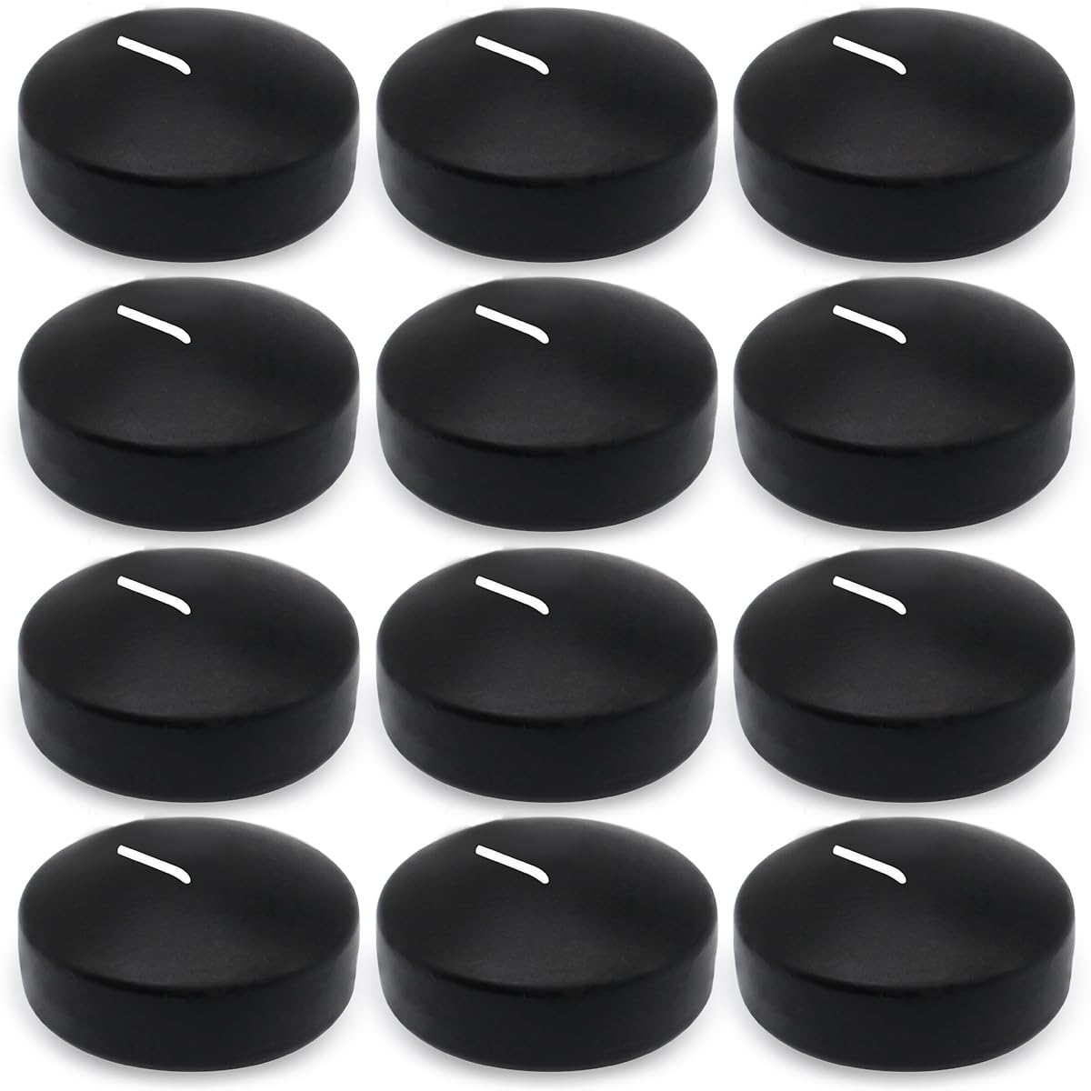 Set of 12 3 inch Black Floating Candles Large Unscented Dripless Water Wax Halloween Candles for Vases, Centerpieces at Wedding, Party, Pool, Halloween Holidays - 10 Hour Burning