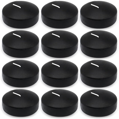 Set of 12 3 inch Black Floating Candles Large Unscented Dripless Water Wax Halloween Candles for Vases, Centerpieces at Wedding, Party, Pool, Halloween Holidays - 10 Hour Burning