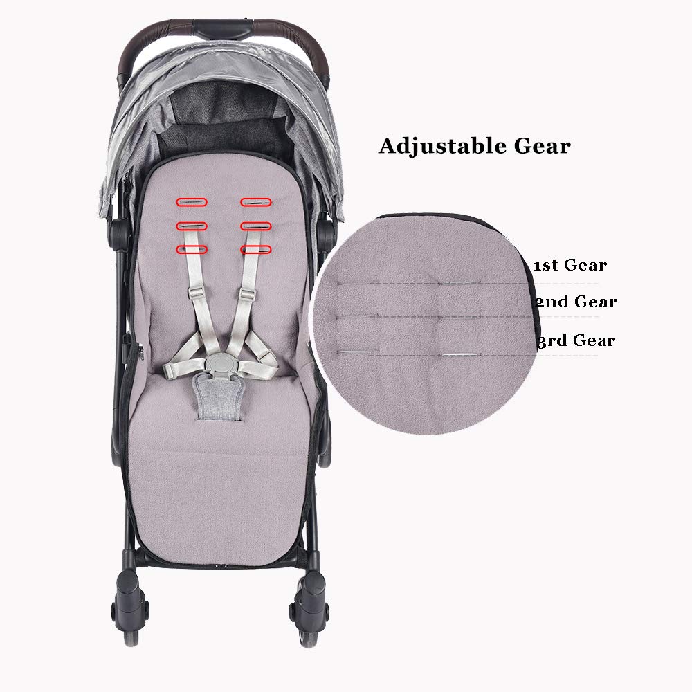 Cosytoes Footmuff, Fairy Baby Waterproof and Windproof,CosyToes Fleece Lined Universal Fitting for Pushchairs Strollers Prams Buggy (Grey)