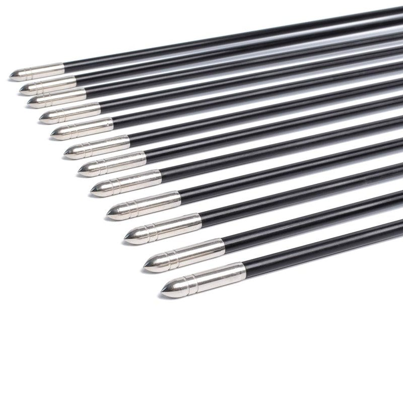 Fiberglass Arrows Archery 28 Inch Target Shooting Practice Safetyglass with Red Spots Vanes for Recurve Bows Suitable for Youth Woman Beginner 6 PCS