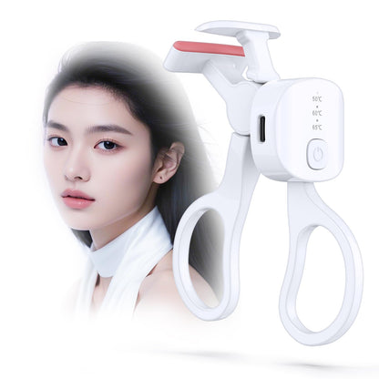 Hot Viewer, Pinching Eyelash Curler, USB Rechargeable, Eyelash Viewer, Pinch Type, Eyelash Curler, Hot Curler, Eyelashes, Face Care, 3 Temperature Adjustment, Automatic Power Off, Temperature