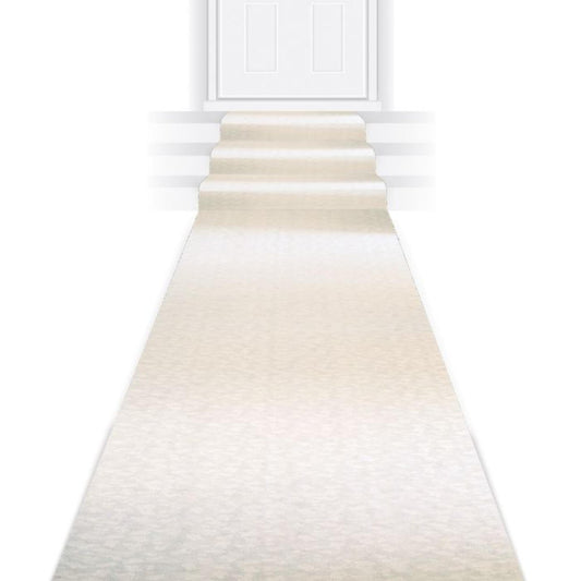 Beistle Wedding Celebration Party Aisle Runner - 100' - White