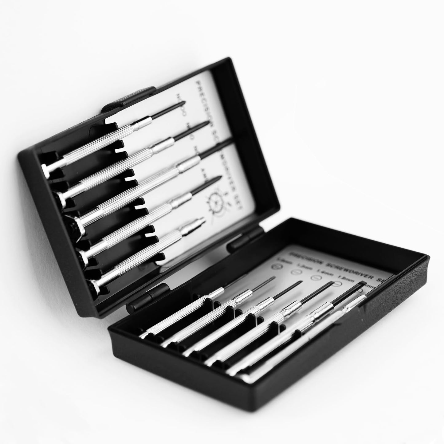 11PCS Small Precision Screwdriver Set, Premium Mini Screw Driver Set Kit, 6 Different Sizes of Flat Head Philips Screwdrivers for Watch, Eyeglasses, Electronics, Repair Box