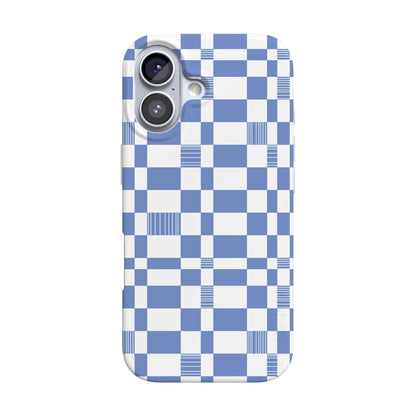 Casely iPhone 17 Case | Blue Stripes | Sunday Best | Compatible with MagSafe | Classic Ultra Slim Design