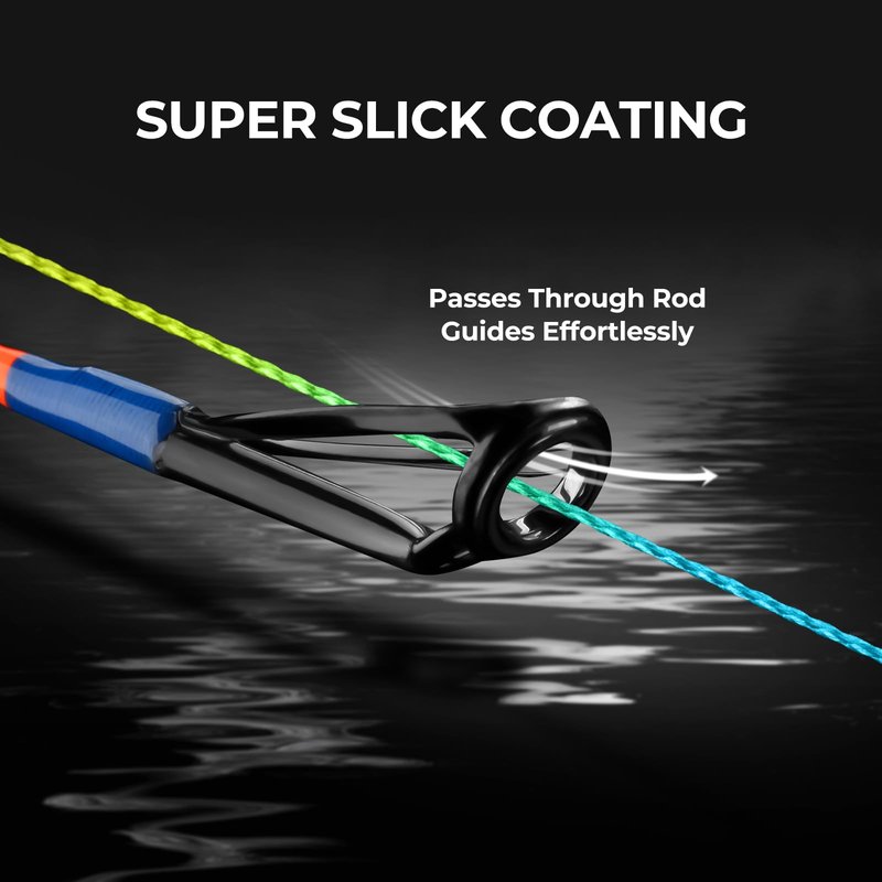 KastKing Superpower Braided Fishing Line, Camo Aqua, 6LB, 300+27 Yds