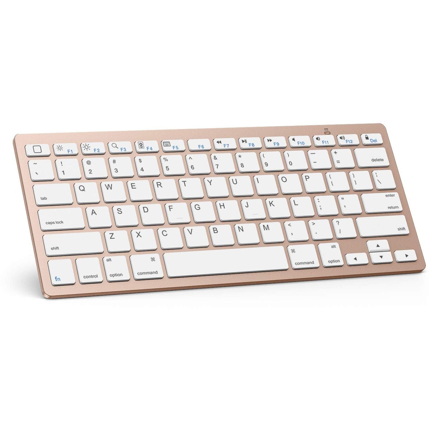 OMOTON Bluetooth Keyboard Compatible with iPad 10th Generation, iPad 10.2 (9th/8th/7th), iPad Pro 13/12.9/11 inch, iPad Air/Mini and More iOS Devices, White
