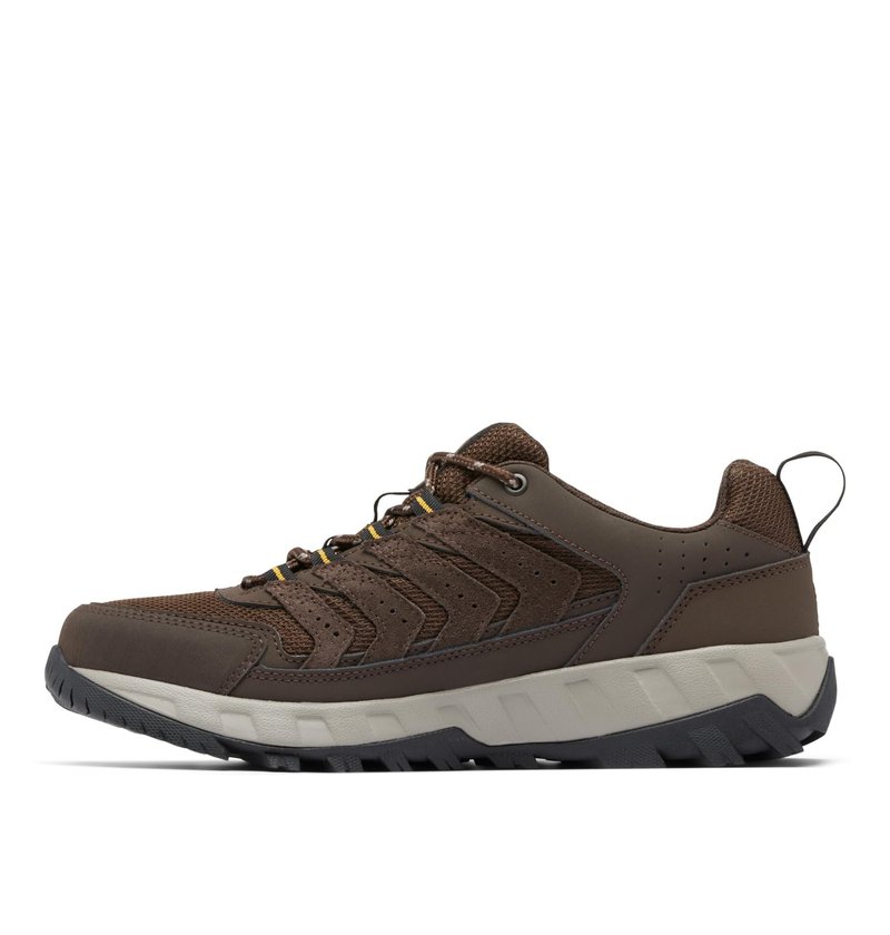 Columbia Men's Strata Trail Low, Cordovan/Golden Yellow, 11.5