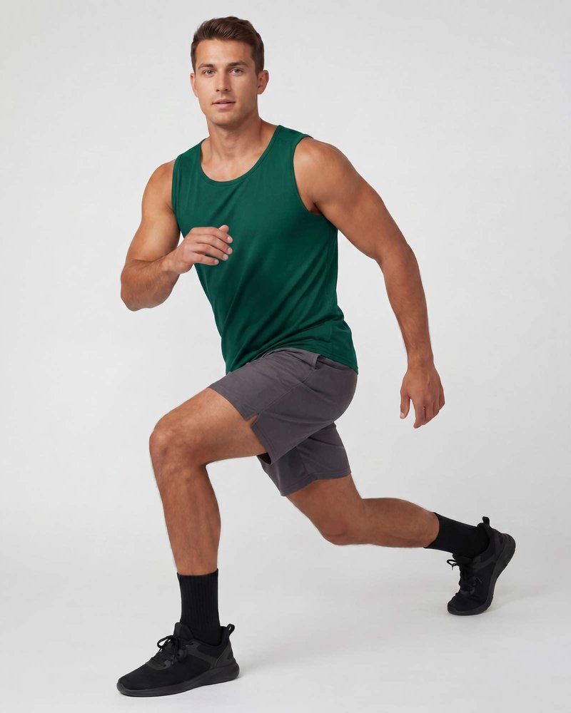 Real Essentials 5 Pack: Men's Dry-Fit Muscle Tank Top Sleeveless Shirts Workout Tees Athletic Gym (Big & Tall Available)