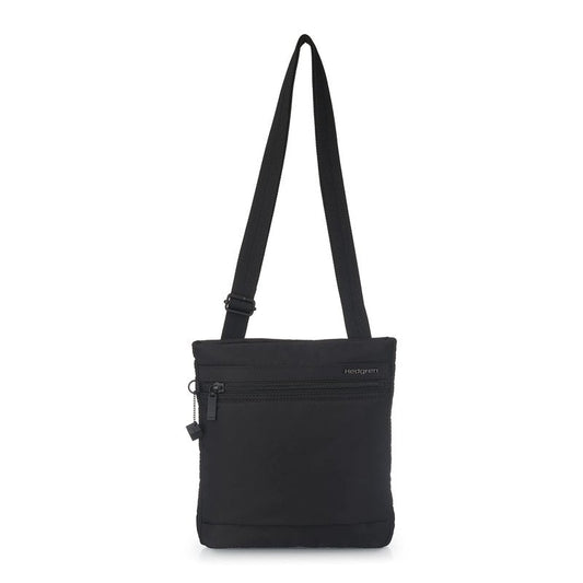 Hedgren LEONCE Crossbody Bag - RFID Protection, Zip Lock, Pen & Slip Pockets, Water-Repellent, 0.92L - Black