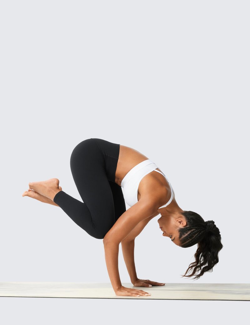 CRZ YOGA Butterlift Workout Leggings 25" - High Waisted Pilates Gym Athletic Womens Yoga Pants Buttery Soft Black Small