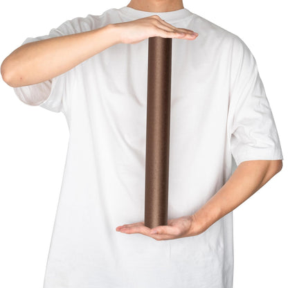 RUSPEPA Chocolate Brown Matte Wrapping Paper - Solid Color Pearly - luster Paper Perfect for Wedding, Birthday, Christmas, Baby Shower -17 Inches X 32.8 Feet