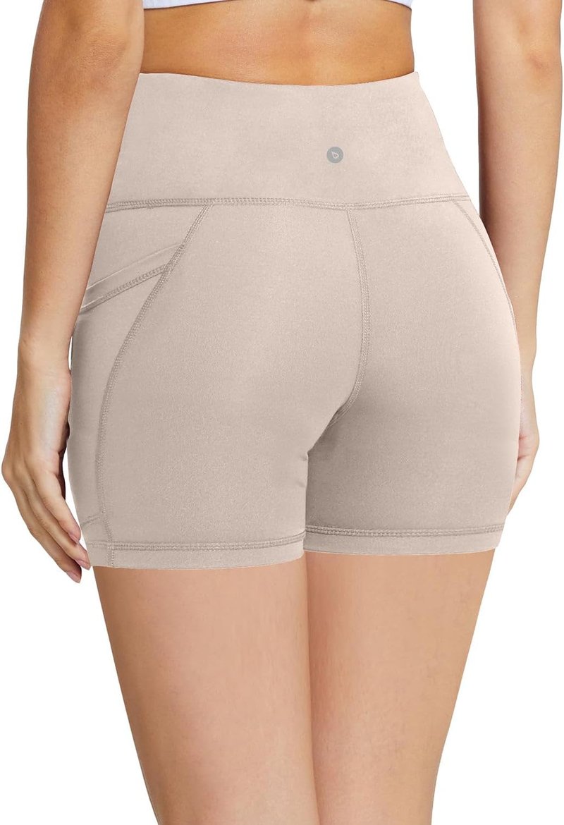 Baleaf Women's High Waist Biker Shorts - 8"/5"/3" Spandex Workout Shorts with Pockets | Yoga, Gym, Running, Volleyball