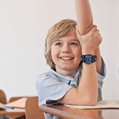Sport Watch Toys for 3-12 Year Boys, Waterproof LED Wrist Watches With Alarm for Kids Easter Birthday Presents, Stocking Fillers Gifts for 6-15 Year Boys