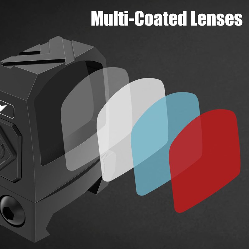 UUQ Mini Reflex Green Dot Sight Shake Awake Optic Sight for Rifles, Pistols and Shotguns 2MOA,12 Brightness Adjustment Red Dot Scope,Suitable for RMR/SRO and 20mm Picatinny Rail