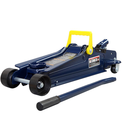 BIG RED 2.5 Ton (5,000 lb) Low Profile Hydraulic Trolly Jack, Blue, AT825051UR