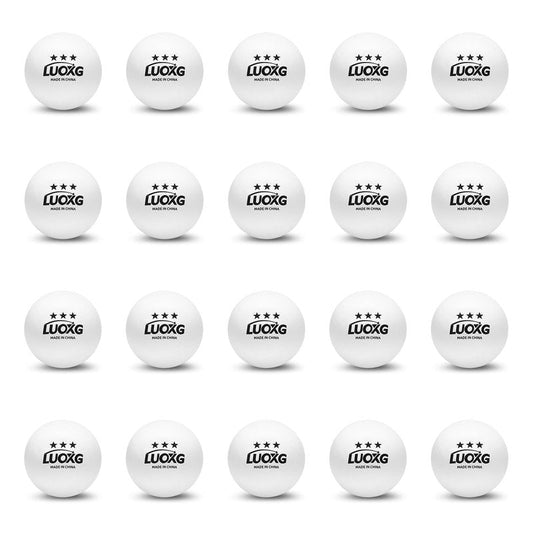 LUOXG Ping Pong Balls, Ping Pong Balls 20 Pack, White Table Tennis Balls, 3 Star Table Tennis Balls, Suitable for Beginners and Professionals