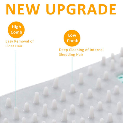 FURBB Pet Grooming Glove - Cat Dog Gentle Deshedding Brush Glove - Efficient Pet Hair Remover Massage Mitt - Enhanced Five Finger Design Perfect for Long Short Fur, Right Hand Pet Bathing (Green)