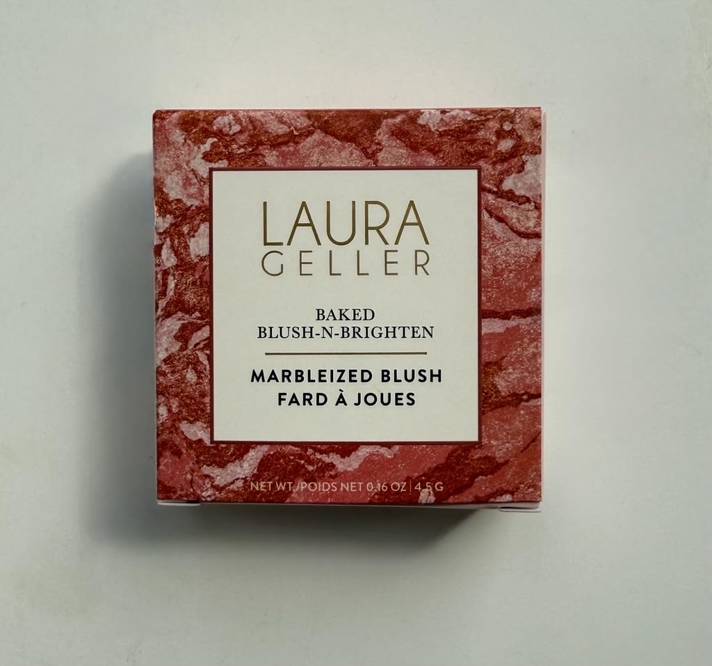 LAURA GELLER NEW YORK Baked Blush-n-Brighten Marbleized Blush for Cheeks - Natural Finish - Buildable Color (103 Tropic Hues)