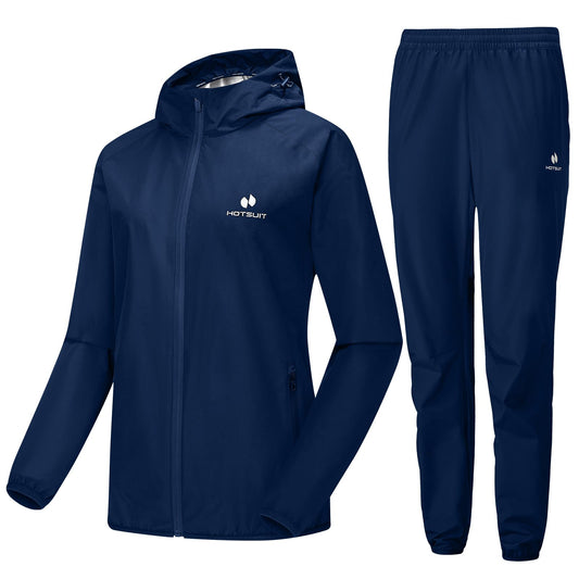 HOTSUIT Sauna Suit for Women Weight Loss Machine Washable Sweat Sauna Jacket Pants Anti Rip Sweat Suit for Gym Workout