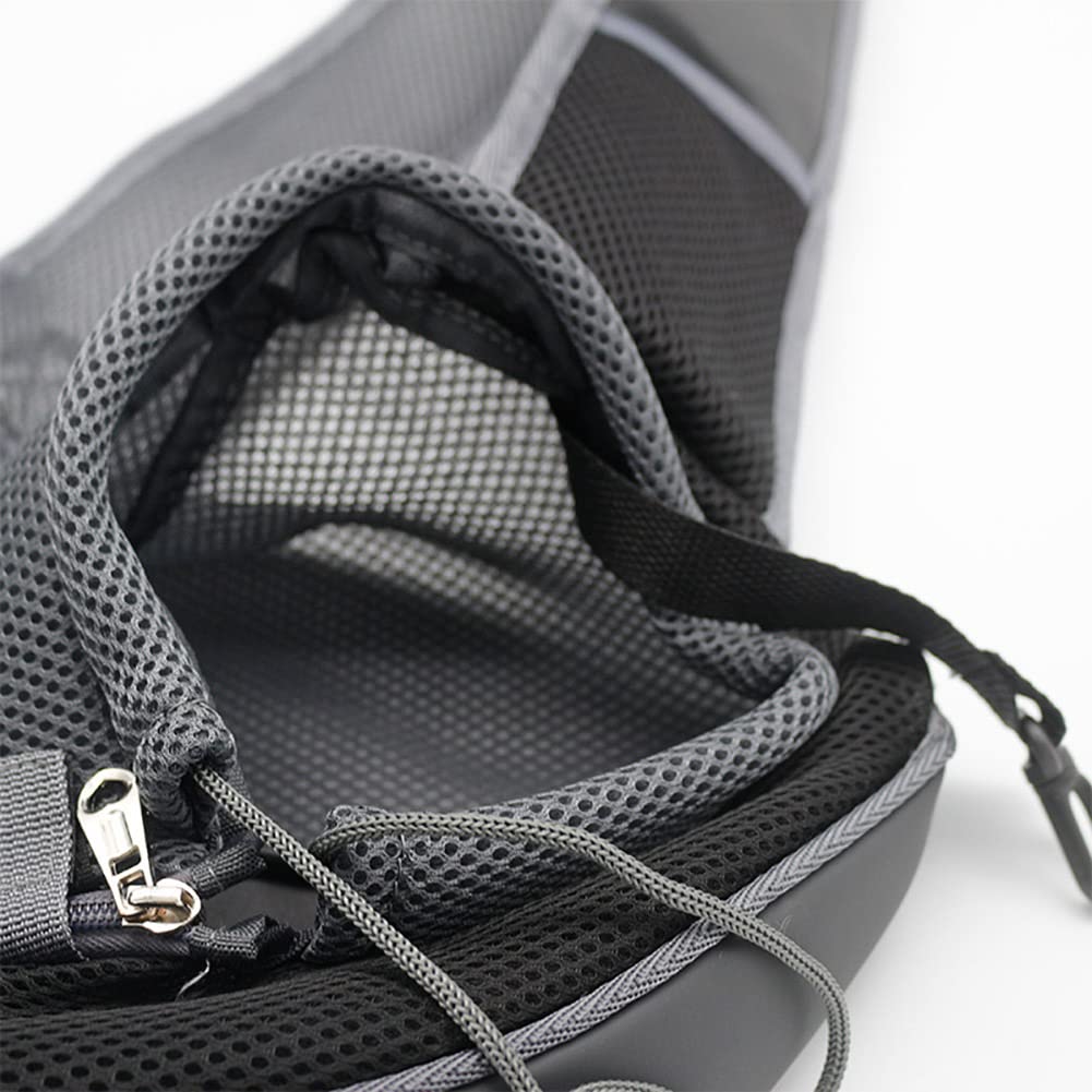 Pet Dog Sling Carrier, Breathable Mesh Portable Travel Safe Pet Sling Shoulder Bag Carrier with Adjustable Non-Slip Shoulder Strap for Small Dogs Cats Puppy (Small, Pink)
