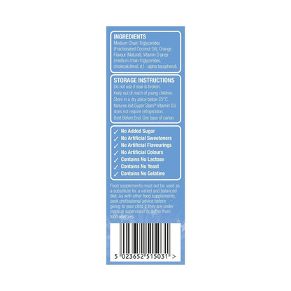 Natures Aid Super Stars Kids Vitamin D3 Spray 30ml