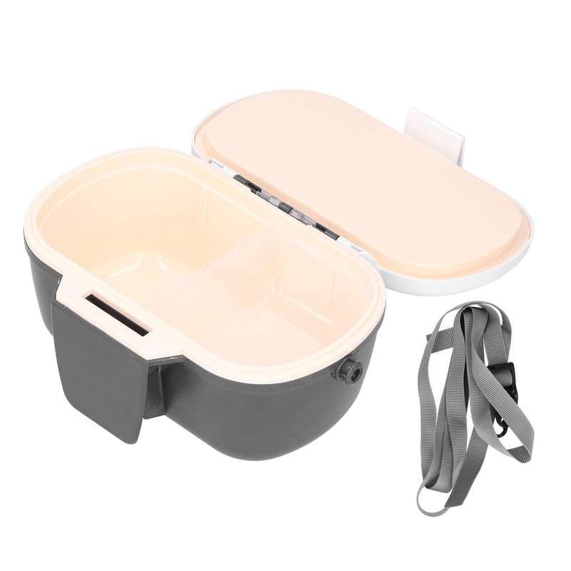 Worm Bait Holder Insulated Plastic Bait Earth Worm Holder Fishing Bait Case Fishing Tackle Container with Strap Bait Storage Easy to Reach Other Fishing Tools and Accessories