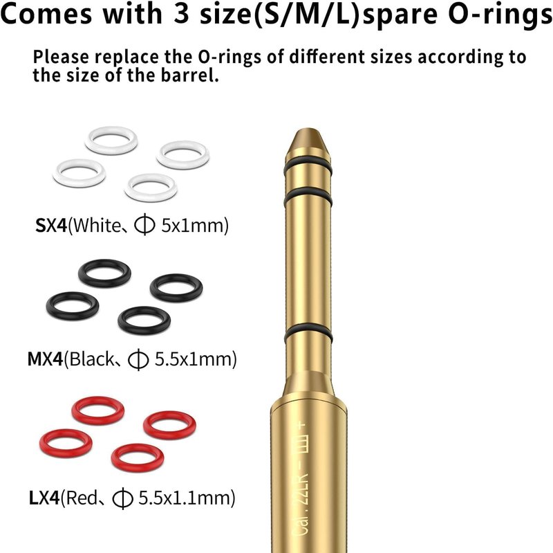 Bore Sight Cal 223 | 5.56mm, 300 Win Mag & More - Red Dot Boresighter with Batteries