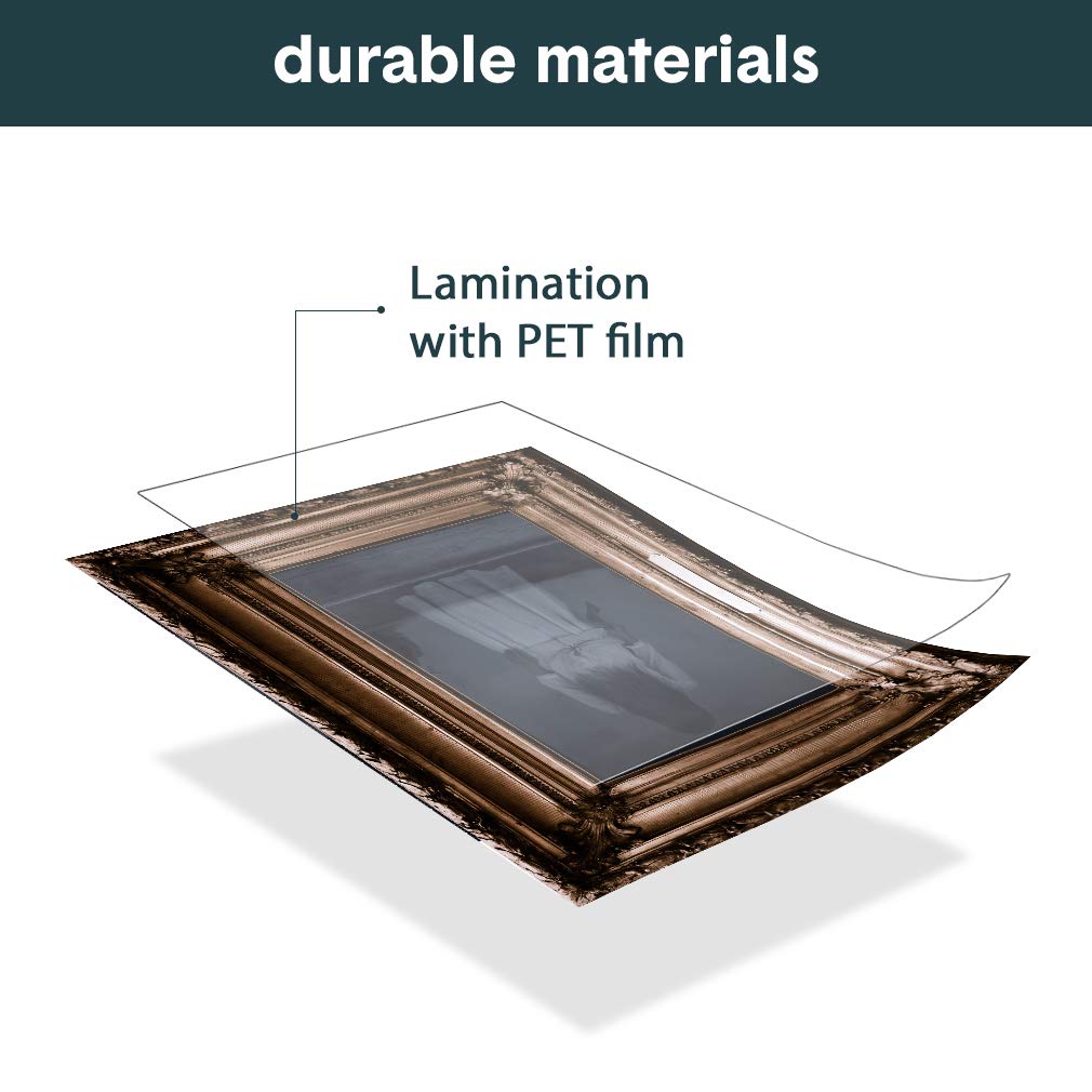 Halloween Decorations, 12 Pieces Laminated Halloween Gothic Decor Poster Frames Durable Haunted House Creepy Portraits Pictures Spooky Home Decor