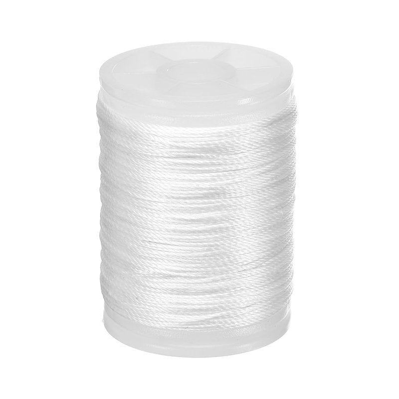 YELARXI Archery Bow String Serving Thread, 0.02" Dia Durable Bowstring Thread Accessories 131 Yard/120M & 400D PE & White-Fitting for(Tying Peep Sight Nock/Compound/Recurve Bow)