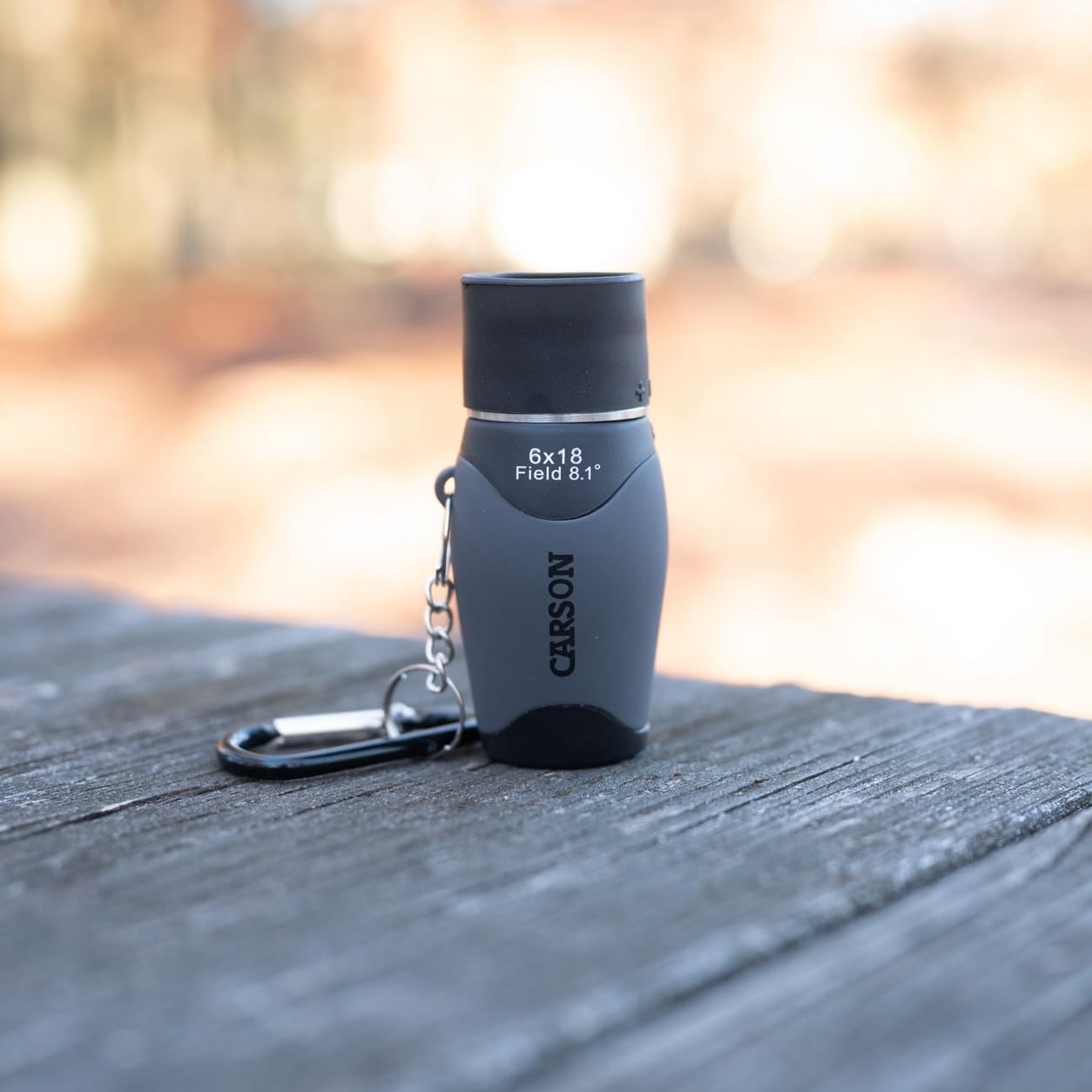 Carson MiniMight 6x18mm Pocket Monocular with Carabiner Clip (MM-618)