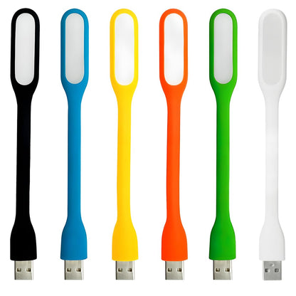 USB LED Light Lamp for Power Bank (10 PCS) Portable Eye Care Mini Night Light with Flexible Arm, USB Gooseneck Reading Lamps Book Light,Compatible for Desktop, Notebook Laptop (10-Black)