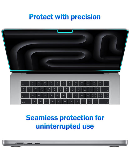 F FORITO 2-Pack Anti Blue Light Matte Laptop Screen Protector Compatible with 2024-2021 MacBook Pro 14 inch M4 M3 M2 M1 Pro/Max, Eye Protection Anti Glare Computer Screen Cover