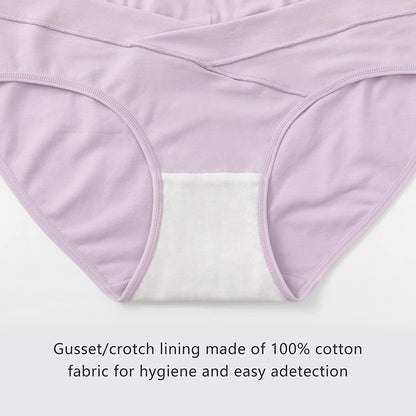 HBselect 6 Pack Womens Maternity Knickers Cotton Pregnancy Panties Under Bump Maternity Underwear