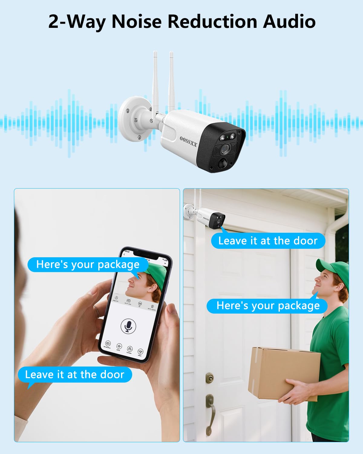 (2026 Update) 5MP Wireless Security Camera System with 10" Monitor, 10CH NVR & 4 WiFi Cameras, 130° Wide Angle, Dual Band 2.4/5.8GHz, 55% Longer Range, 2-Way Audio, 1TB HDD, IP66, No Monthly Fee