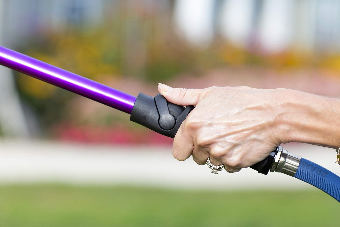 Dramm 14804 One Touch Rain Wand with One Touch Valve, 30-Inch, Green