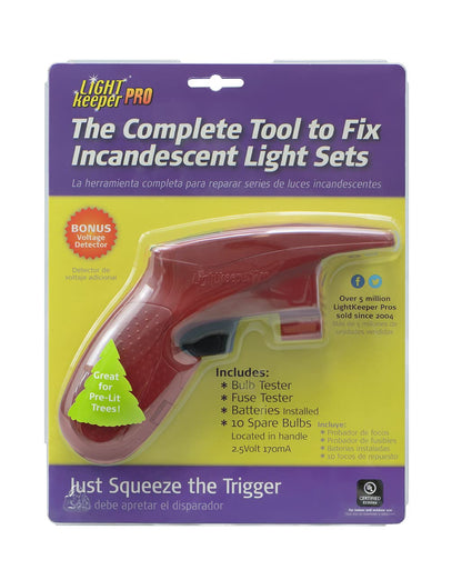 LightKeeper Pro Quick Fix Incandescent Christmas Holiday Light Set Repair Tool | UL Listed (#230566)