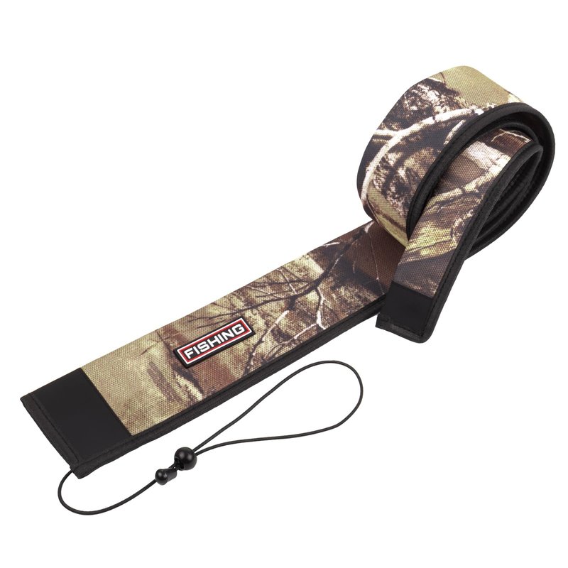 Fishing Rod Sleeve Protector, Waterproof Camouflage Pattern, Fits Casting 62in and Spinning 64in Rods, Hook Resistant with Adjustable Reel Strap, 1 Count (Casting, Camo)
