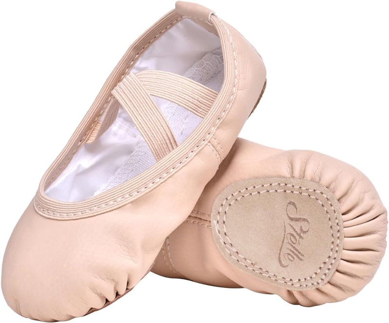 Ballet Shoes for Girls - Soft Leather Toddler & Kids Dance Slippers | Comfortable Fit & Stylish Design