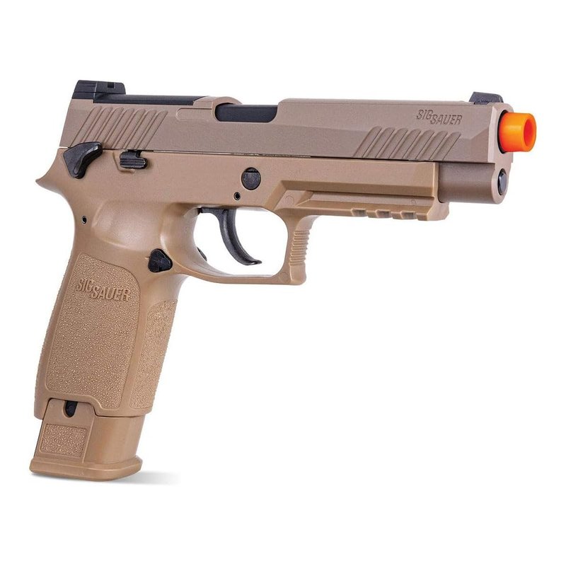 Sig Sauer Proforce 6mm BB Caliber Metal Slide Construction with Full Blow-Back Action 21rd M17 Airsoft Pistol, Coyote Tan, CO2 Power Source