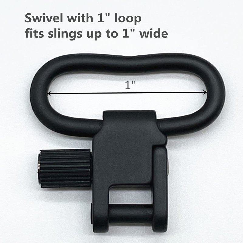 GGYOU 8-PCS Sling Swivels 1 inch Two Point Sling Attachment Clips for Rifle and Shotgun (1 inch)