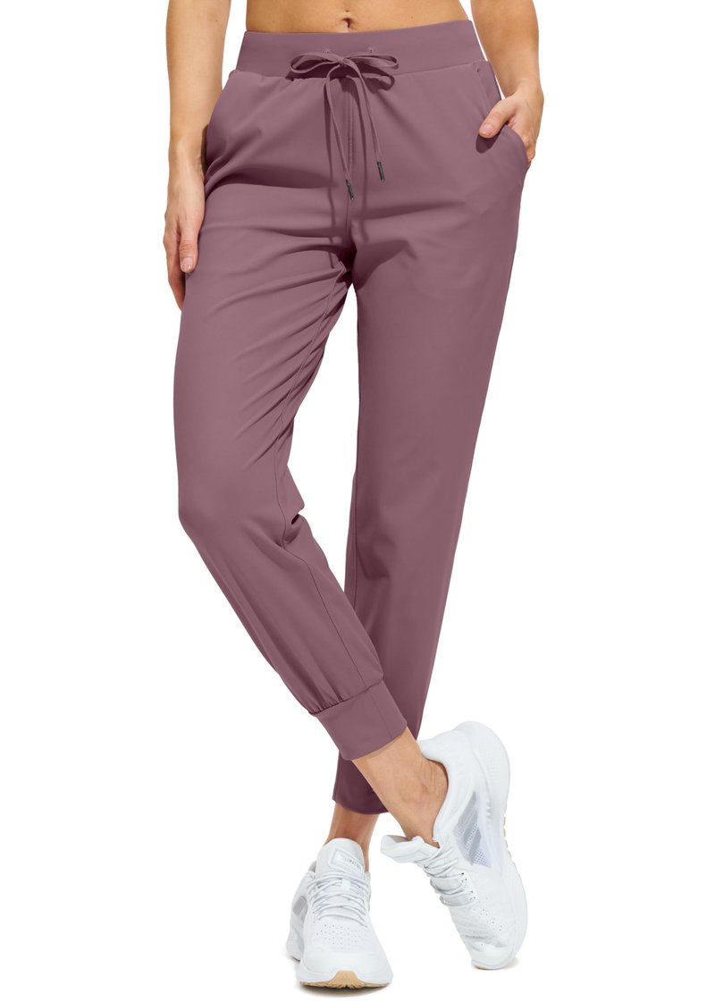 Libin Women's Joggers Pants Athletic Dance Sweatpants with Pockets Running Tapered Casual Pants for Workout,Lounge, Vintage Purple XS