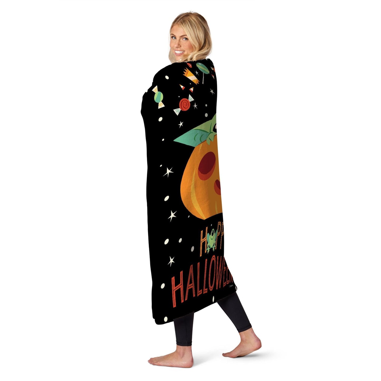 Northwest Star Wars - The Mandalorian Silk Touch Throw Blanket, 50" x 60", Happy Halloween