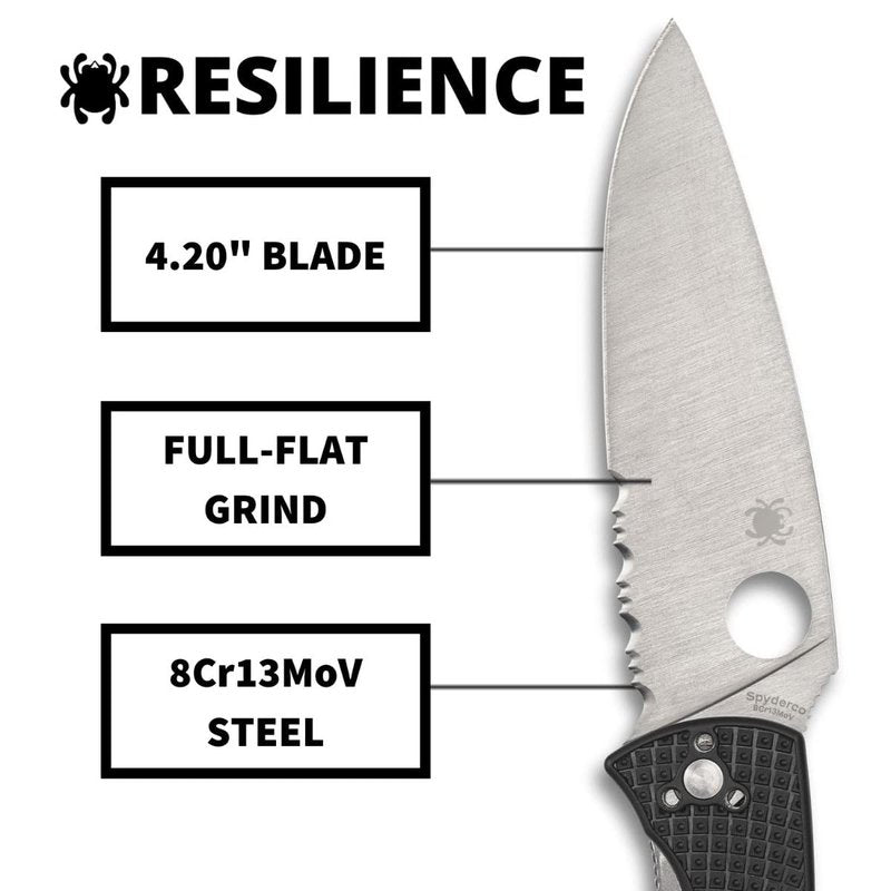 Spyderco C142PSBK Resilience Lightweight