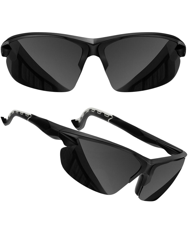 grinderPUNCH Tactical Shooting Glasses Military Grade Impact Resistant Protection 100% UV Lenses ANSI Z87 Safety Glasses (Black)