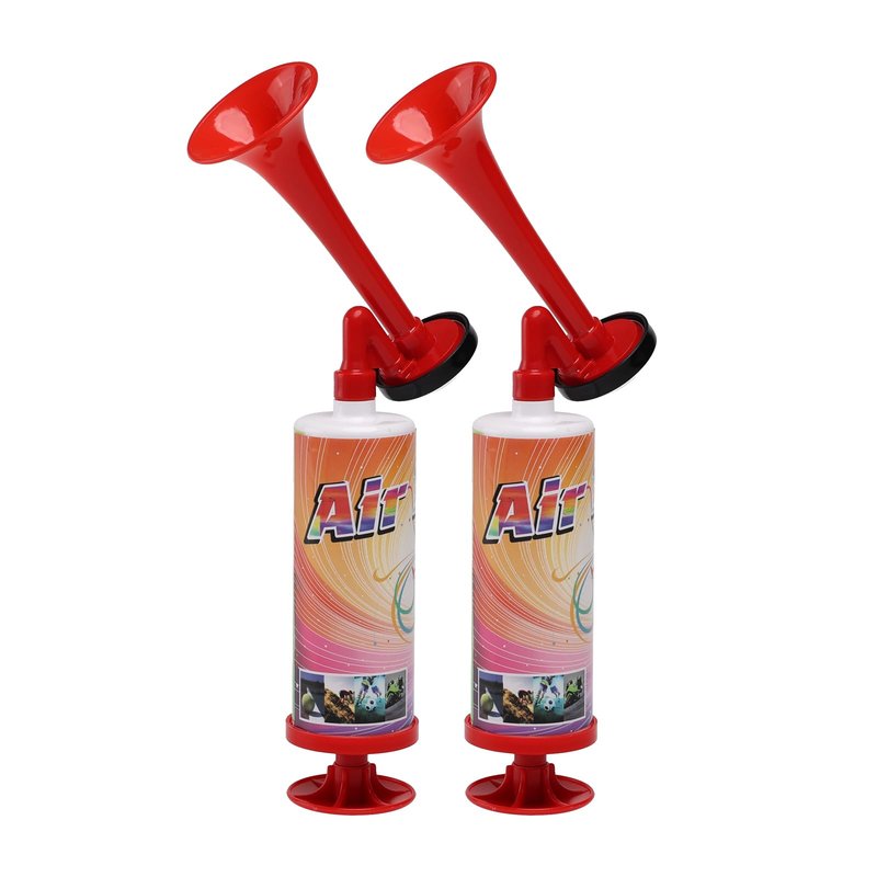 FARBIN Loud Air Horn Handheld Pump Air Horn Noisemakers for Kids Birthday Party, Football Match Sporting Events, Festival Celebrations, Fog Warning Horn Trump, 2pcs (Mini handheld horn 2pcs)