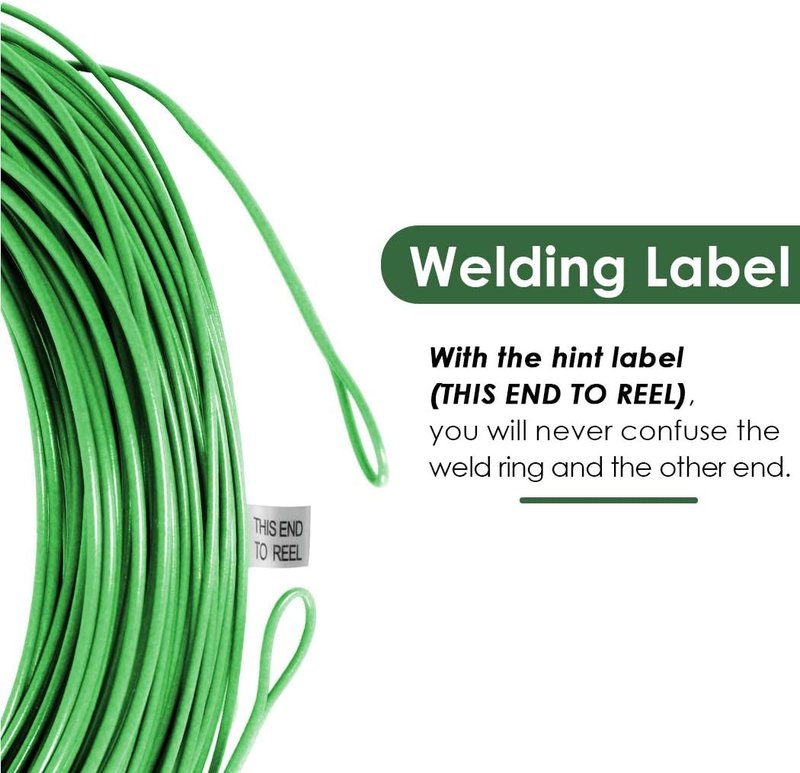 Fly Fishing Line - Weight Forward Floating 100FT with Double Welded Loops | 3wt to 8wt Options