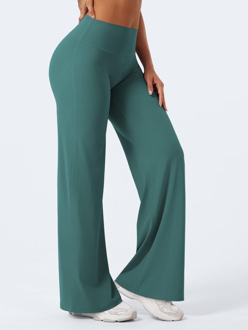 YEOREO Workout Leggings Womens No Front Seam Straight Leggings 31.5" High Waist Buttery Eddiy Gym Yoga Pants Mediterranea XXS
