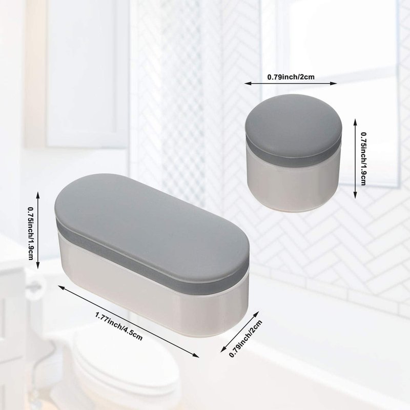 Boao 12 Pcs Universal Toilet Seat Bumpers Kit Toilet Spacers for Bidet with Strong Adhesive Rubber Bumpers Pads Replacement for Families, Hotels, Hospitals, School