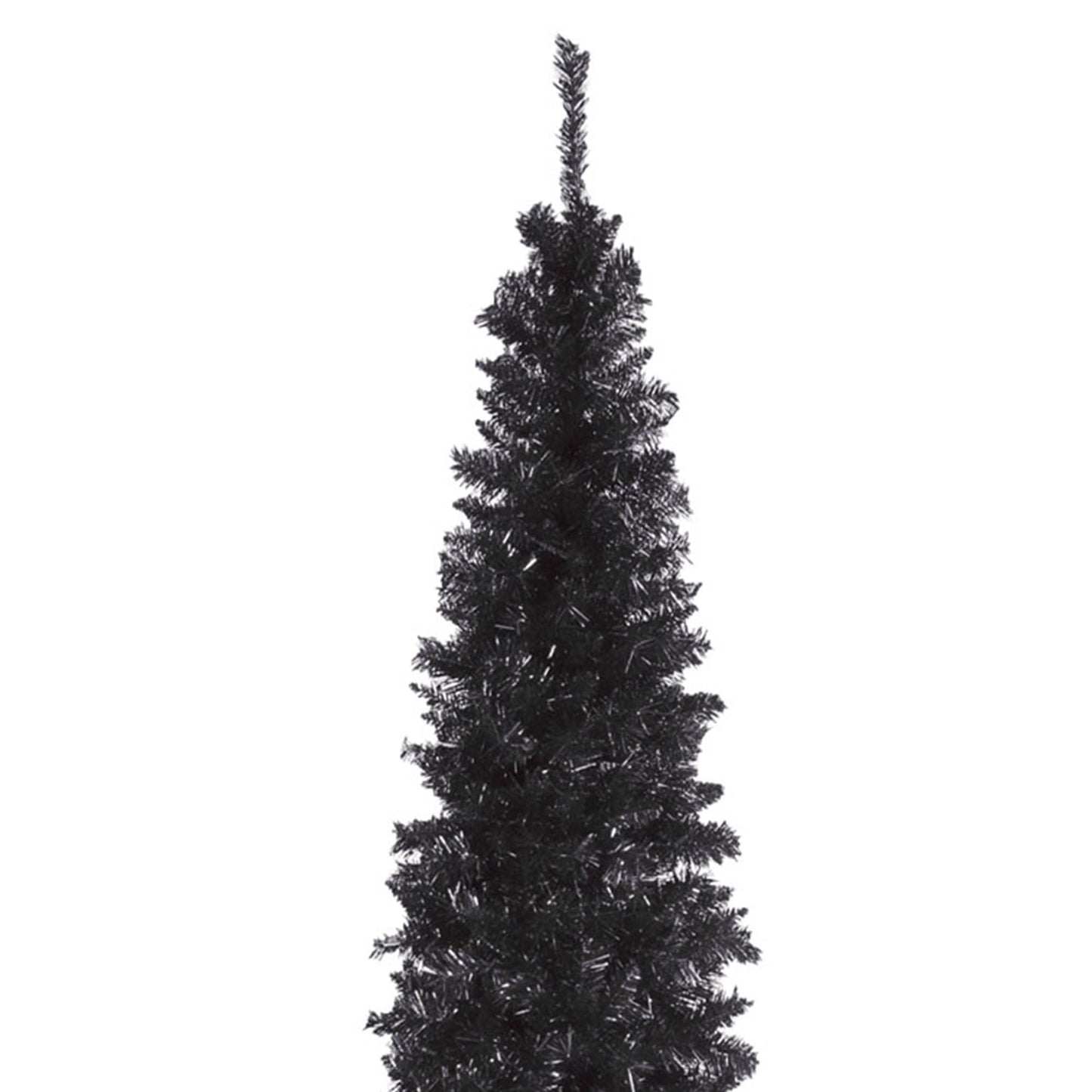 National Tree Company Artificial Christmas Tree, Black Tinsel, Includes Stand, 6 feet